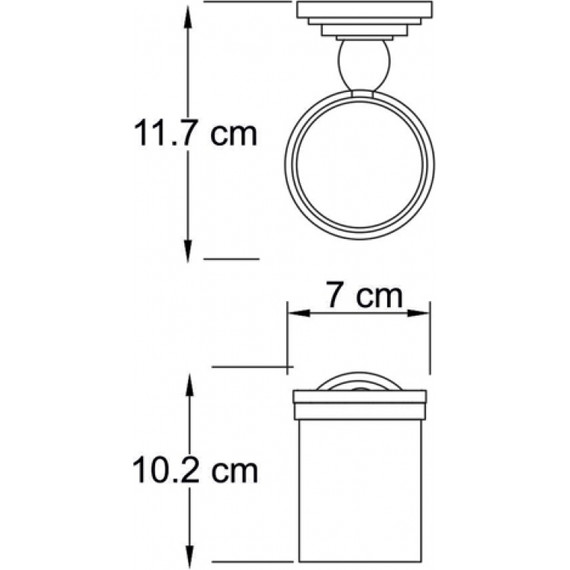 Стакан для зубных щеток WasserKraft Isar K-7328, цвет тёмная бронза - 4 Стакан для зубных щеток WasserKraft Isar K-7328, цвет тёмная бронза фото 4