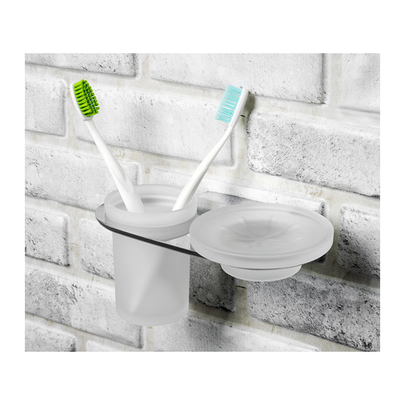 Стакан с мыльницей WasserKraft Kammel K-8326 фото 2