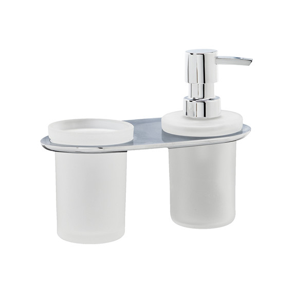 Дозатор для жидкого мыла со стаканом WasserKraft Kammel K-8389 фото 