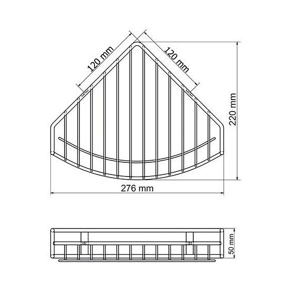 Полочка WasserKraft Isar K-1711 25 см, цвет тёмная бронза фото 5