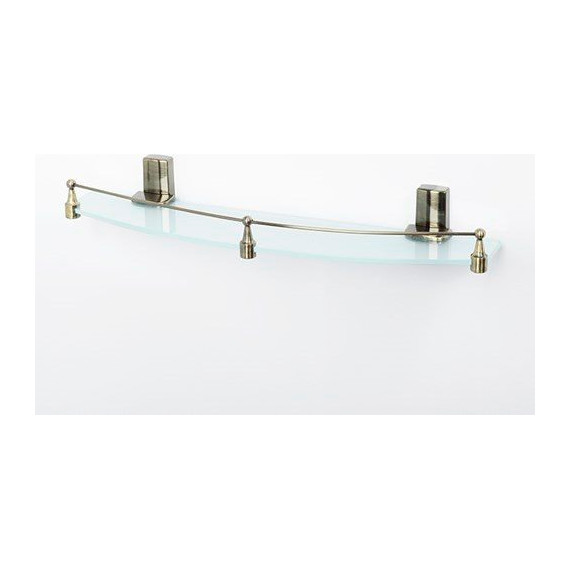 Полка стеклянная WasserKraft Exter K-5244 50 см, цвет светлая бронза - 2 Полка стеклянная WasserKraft Exter K-5244 50 см, цвет светлая бронза фото 2