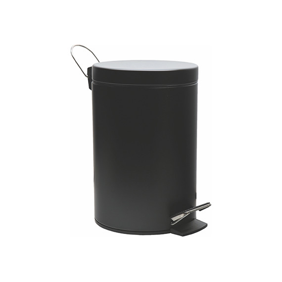 Ведро для мусора с педалью WasserKraft Elbe K-635BLACK фото 
