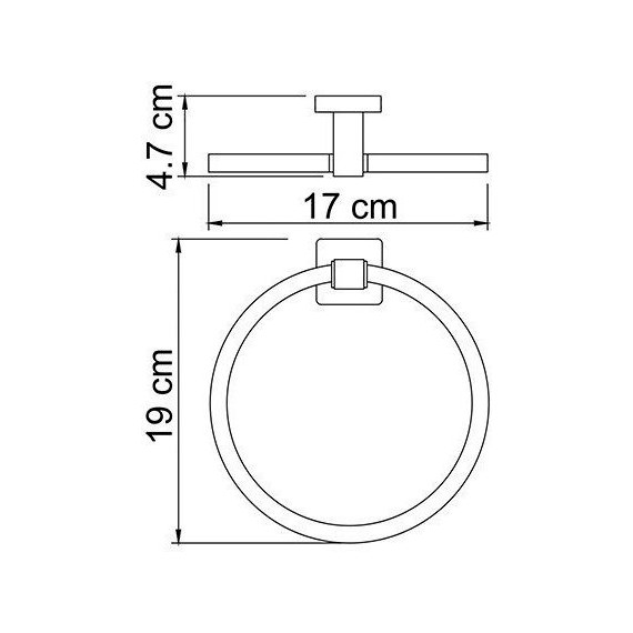 Кольцо для полотенец WasserKraft Lippe K-6560 - 4 Кольцо для полотенец WasserKraft Lippe K-6560 фото 4