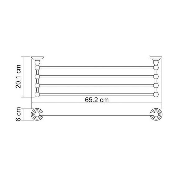Полка для полотенец WasserKraft Ammer K-7011 фото 3