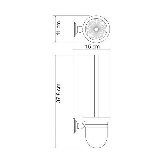 Ёршик для унитаза WasserKraft Ammer K-7027 - 4 Ёршик для унитаза WasserKraft Ammer K-7027 фото 4
