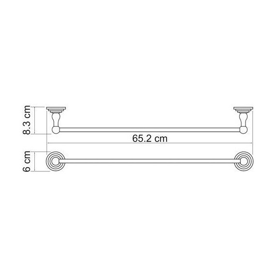 Полотенцедержатель WasserKraft Ammer K-7030 фото 5