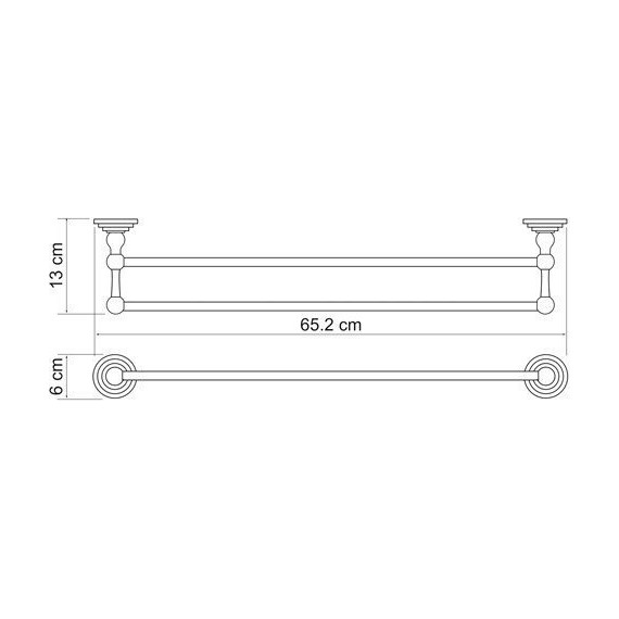 Полотенцедержатель WasserKraft Ammer K-7040 фото 4