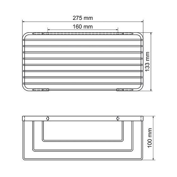 Полочка WasserKraft Kammel K-711WHITE 25 см - 3 Полочка WasserKraft Kammel K-711WHITE 25 см фото 3