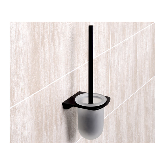 Ёршик для унитаза WasserKraft Elbe K-7227, цвет чёрный фото 2