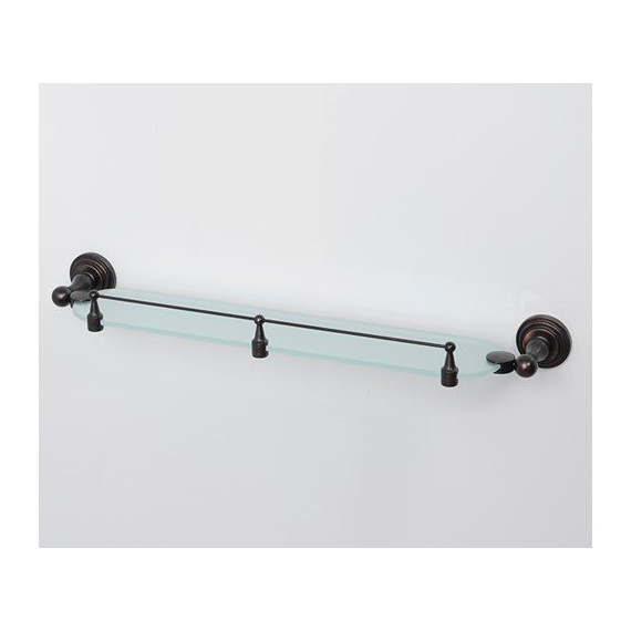 Полка стеклянная WasserKraft Isar K-7344 60 см, цвет тёмная бронза фото 2