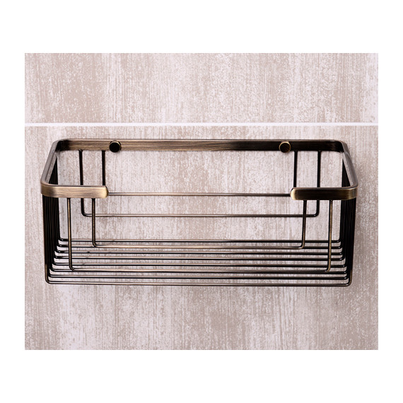 Полочка WasserKraft Exter K-744 25 см, цвет светлая бронза - 2 Полочка WasserKraft Exter K-744 25 см, цвет светлая бронза фото 2