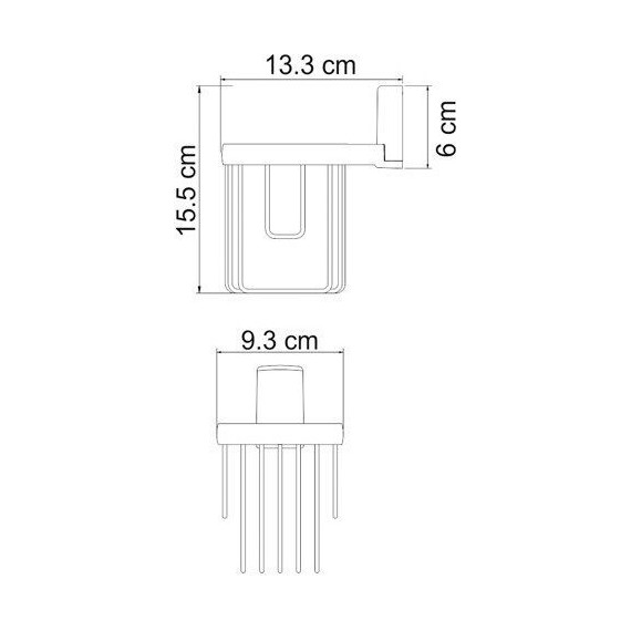Держатель для освежителя WasserKraft Exter K-5245, цвет светлая бронза - 4 Держатель для освежителя WasserKraft Exter K-5245, цвет светлая бронза фото 4