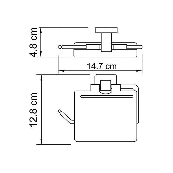 Держатель для туалетной бумаги WasserKraft Lippe K-6525 - 4 Держатель для туалетной бумаги WasserKraft Lippe K-6525 фото 4
