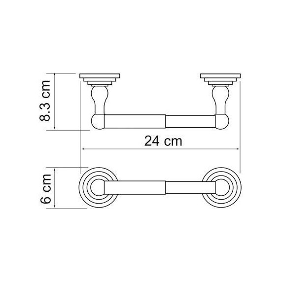 Держатель для туалетной бумаги WasserKraft Ammer K-7022 фото 4