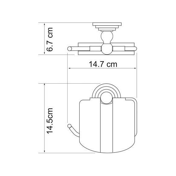 Держатель для туалетной бумаги WasserKraft Ammer K-7025 фото 4