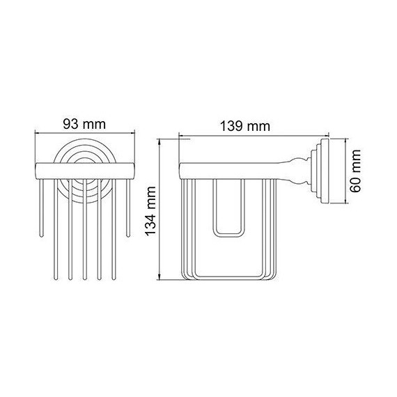 Держатель для освежителя WasserKraft Ammer K-7045 - 4 Держатель для освежителя WasserKraft Ammer K-7045 фото 4