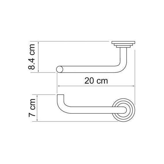 Держатель для туалетной бумаги WasserKraft Ammer K-7096 - 4 Держатель для туалетной бумаги WasserKraft Ammer K-7096 фото 4
