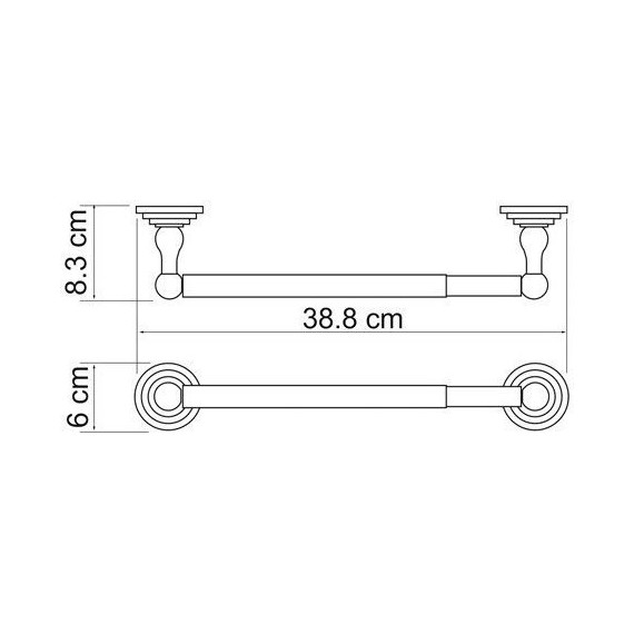 Держатель для бумажных полотенец WasserKraft Isar K-7391, цвет тёмная бронза фото 5