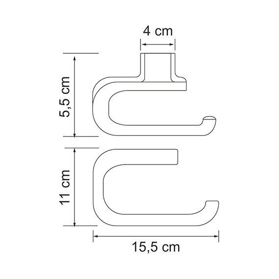 Держатель для туалетной бумаги WasserKraft Kammel K-8396 - 5 Держатель для туалетной бумаги WasserKraft Kammel K-8396 фото 5