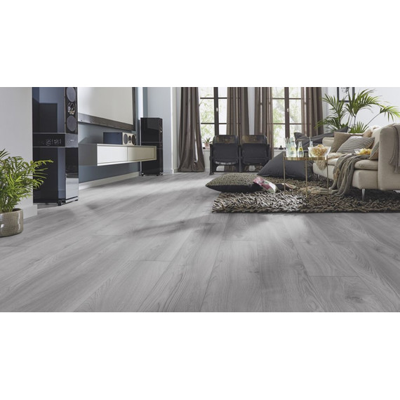 Ламинат Kronotex Mammut 188x1845 мм D 3670, дуб макро светло-серый фото 4