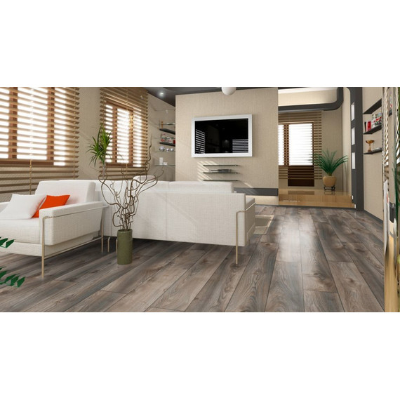 Ламинат Kronotex Mammut 188x1845 мм D 4792, дуб серый макро фото 2