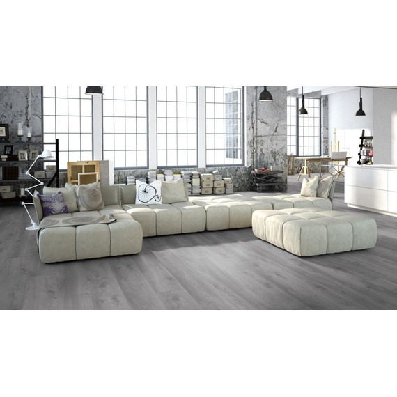 Ламинат Kronotex Mammut Plus 244x1845 мм D 3670, дуб макро светло-серый - 2 Ламинат Kronotex Mammut Plus 244x1845 мм D 3670, дуб макро светло-серый фото 2