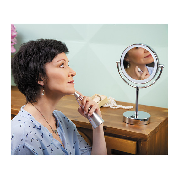 Зеркало косметическое настольное WasserKraft K-1005 - 3 Зеркало косметическое настольное WasserKraft K-1005 фото 3