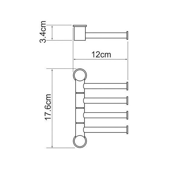 Полотенцедержатель WasserKraft K-1054 - 4 Полотенцедержатель WasserKraft K-1054 фото 4