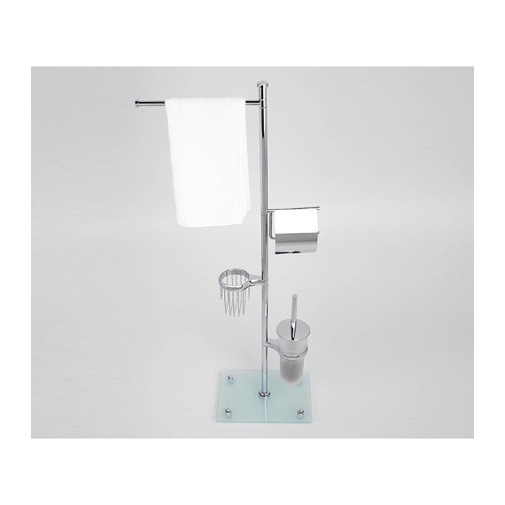 Стойка с держателем и ёршиком WasserKraft K-1248 - 2 Стойка с держателем и ёршиком WasserKraft K-1248 фото 2