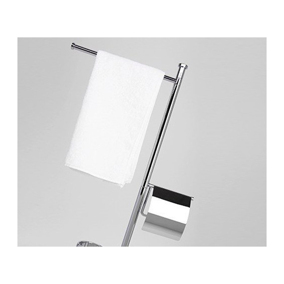 Стойка с держателем и ёршиком WasserKraft K-1248 - 5 Стойка с держателем и ёршиком WasserKraft K-1248 фото 5