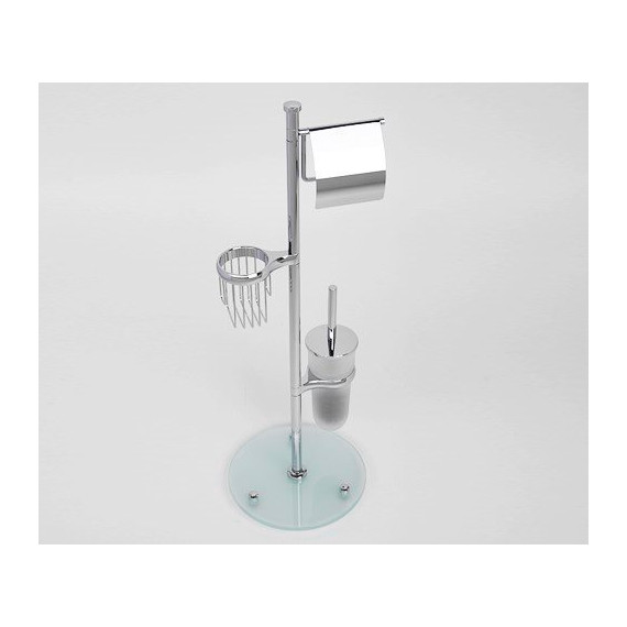 Стойка с держателем и ёршиком WasserKraft K-1256 - 2 Стойка с держателем и ёршиком WasserKraft K-1256 фото 2