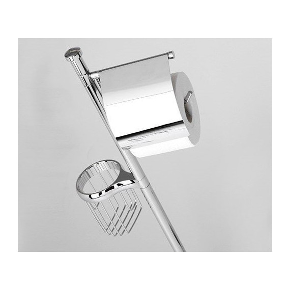 Стойка с держателем и ёршиком WasserKraft K-1264 - 3 Стойка с держателем и ёршиком WasserKraft K-1264 фото 3