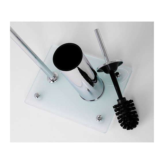 Стойка с держателем и ёршиком WasserKraft K-1264 - 4 Стойка с держателем и ёршиком WasserKraft K-1264 фото 4