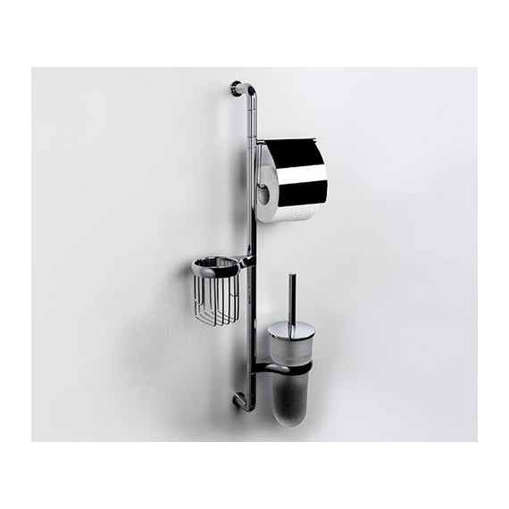 Стойка с держателем и ёршиком WasserKraft K-1438 - 2 Стойка с держателем и ёршиком WasserKraft K-1438 фото 2