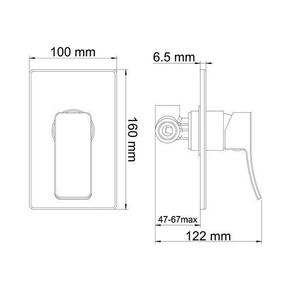 Смеситель для душа WasserKraft Aller 10651WHITE, белый/хром - 4 Смеситель для душа WasserKraft Aller 10651WHITE, белый/хром фото 4