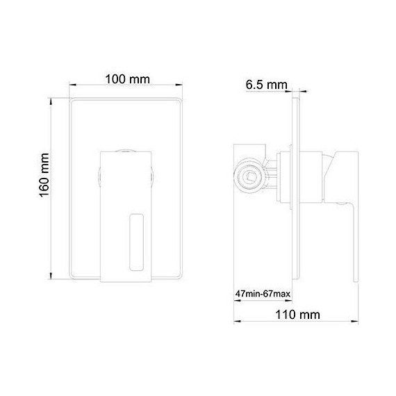 Смеситель для душа WasserKraft Alme 1551 - 3 Смеситель для душа WasserKraft Alme 1551 фото 3