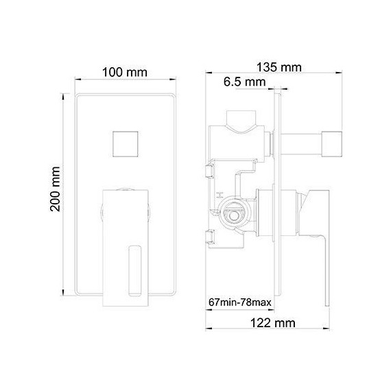 Смеситель для ванны WasserKraft Alme 1541 - 3 Смеситель для ванны WasserKraft Alme 1541 фото 3