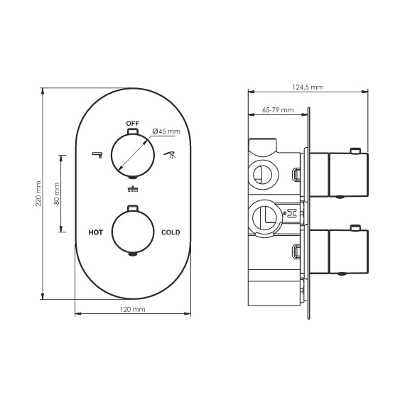 Смеситель для ванны с термостатом WasserKraft Elbe 7444, чёрный - 3 Смеситель для ванны с термостатом WasserKraft Elbe 7444, чёрный фото 3