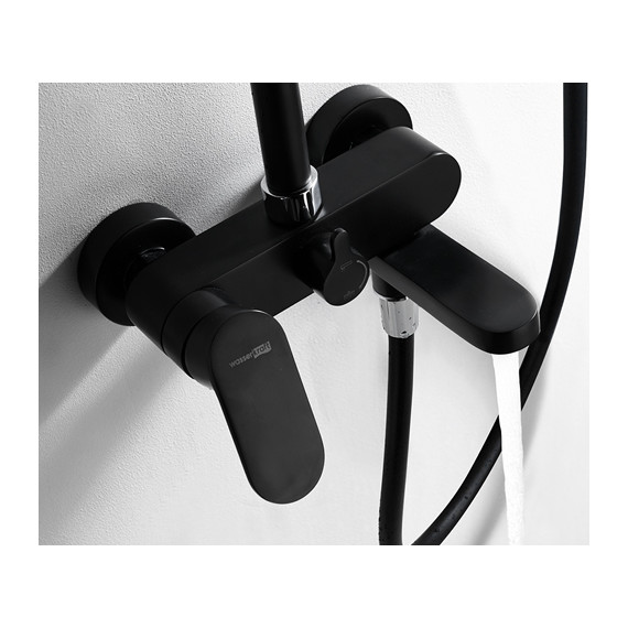 Душевая стойка WasserKraft Abens A17401, чёрный - 10 Душевая стойка WasserKraft Abens A17401, чёрный фото 10