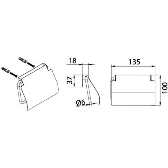 Держатель для туалетной бумаги Fixsen Hotel FX-31010 - 2 Держатель для туалетной бумаги Fixsen Hotel FX-31010 фото 2