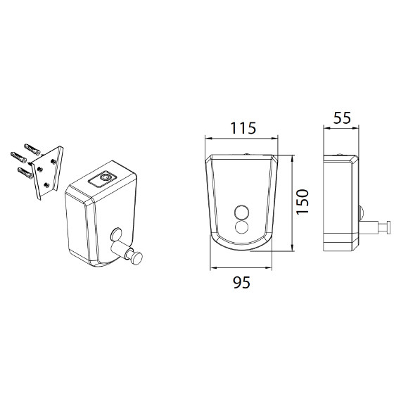 Дозатор для жидкого мыла Fixsen Hotel FX-31012 фото 2