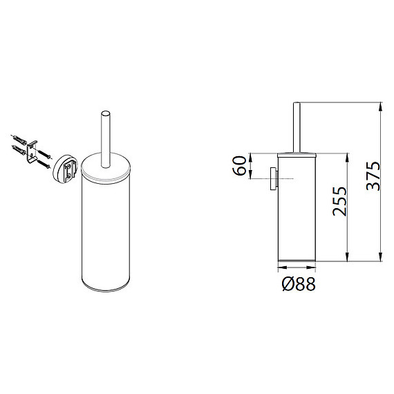 Ершик для унитаза Fixsen Hotel FX-31013 фото 2