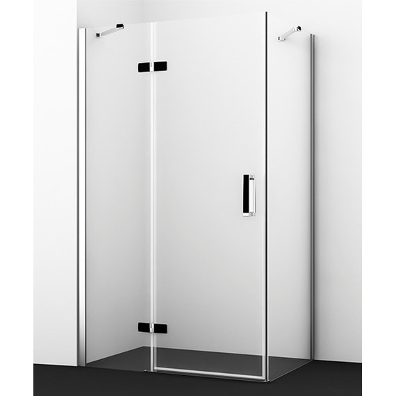 Душевое ограждение WasserKraft Aller 120х90 см L 10H07LBLACK, чёрный/прозрачное фото 