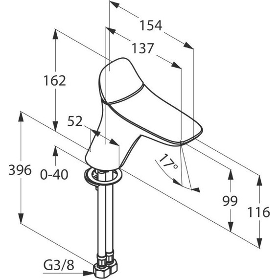Смеситель для раковины Kludi Ambienta 530260575 - 8 Смеситель для раковины Kludi Ambienta 530260575 фото 8