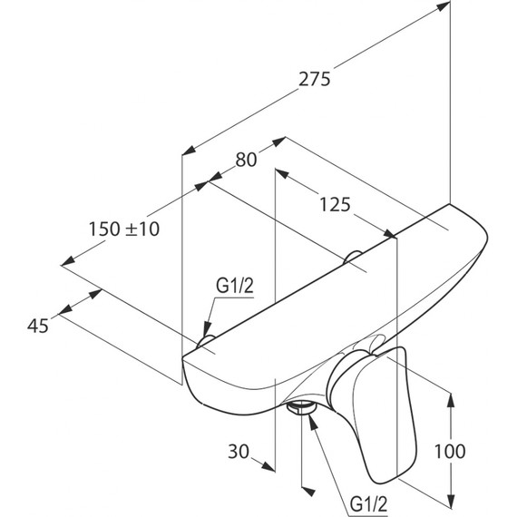 Смеситель для душа Kludi Ambienta 537100575 фото 7