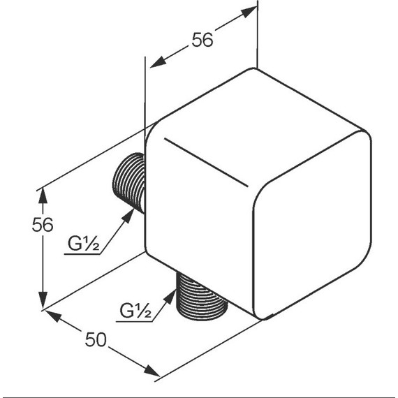 Шланговое подсоединение Kludi A-QA 6554305-00 - 2 Шланговое подсоединение Kludi A-QA 6554305-00 фото 2