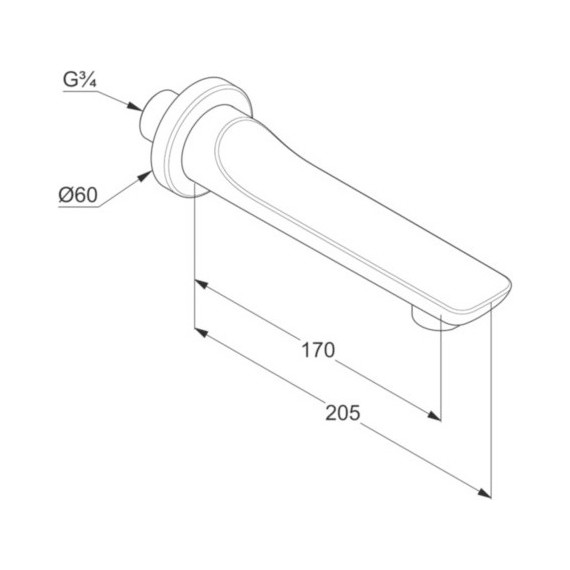 Излив для ванны Kludi Balance 5250391, белый - 2 Излив для ванны Kludi Balance 5250391, белый фото 2