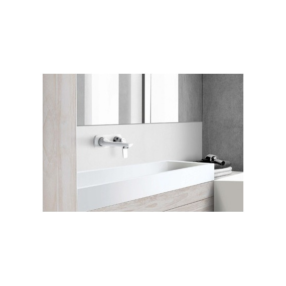 Смеситель для раковины настенный Kludi Balance 185 мм 522469175, белый фото 5