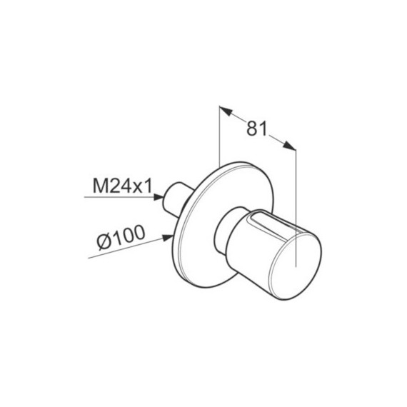 Переключатель на 3 положения Kludi Balance 528460575 фото 2