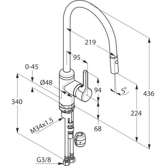 Смеситель для кухни Kludi Bingo Star 428520578 фото 4